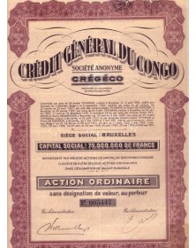 Crédit Général du Congo - Sté CREGECO