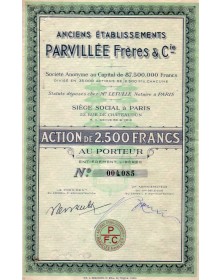 Anciens Ets Parvillée Frères & Cie  (usine à Cramoisy, Oise)