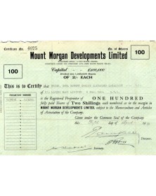 Mount Morgan Developments Ltd