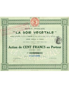 Sté Française "La Soie Végétale"