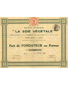 Sté Française "La Soie Végétale"