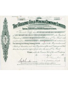 The Geelong Gold Mining Co. Ltd