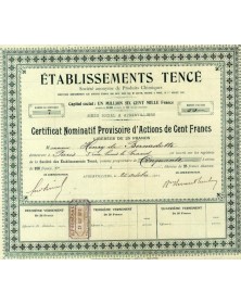 Ets Tencé. S.A. de Produits Chimiques