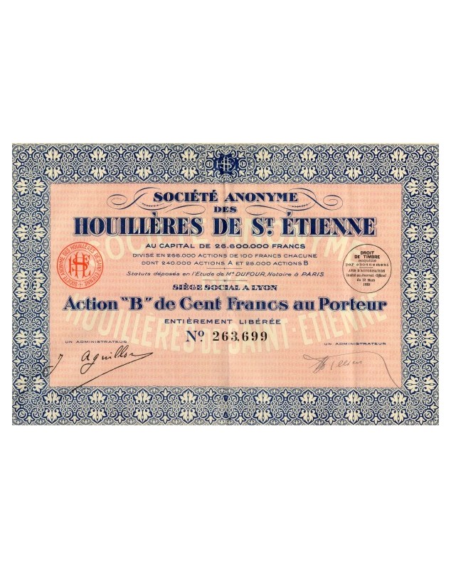 S.A. des Houillères de St-Etienne