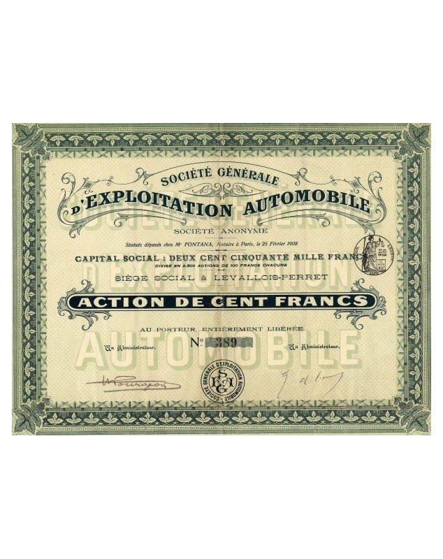 Sté Générale d'Exploitation Automobile