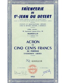 Faiencerie de St-Jean du Desert