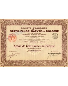 Sté Française de Spath-Fluor, Baryte et Dolomie