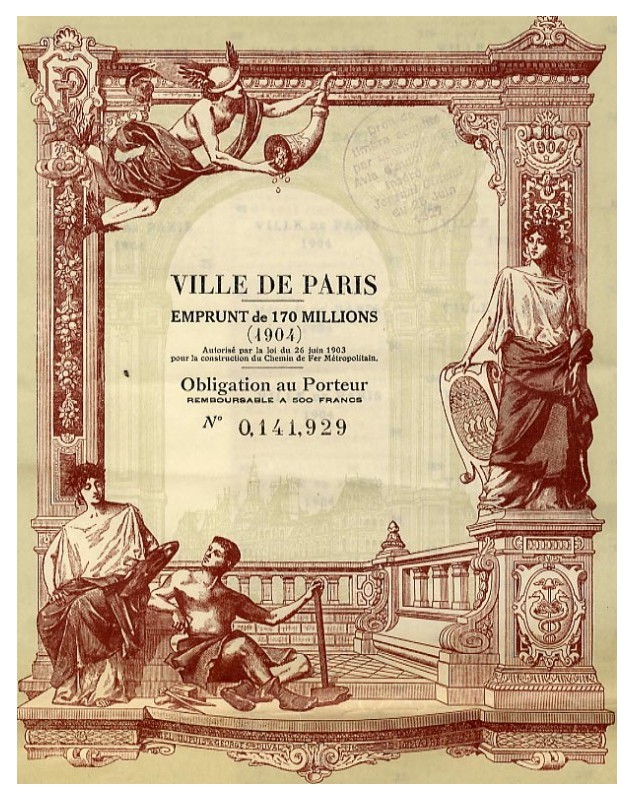 City of Paris - 170 Billions of F Loan (1904)