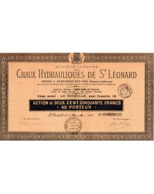 S.A. des Chaux Hydrauliques de St-Léonard