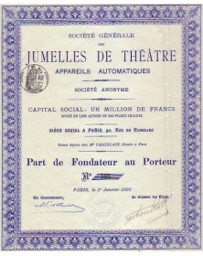 Société Générale des Jumelles de Théâtre, Appareils Automatiques