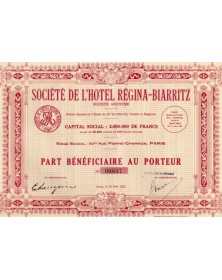 Sté de l'Hotel Régina-Biarritz