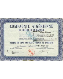 Cie Algérienne de Crédit et de Banque