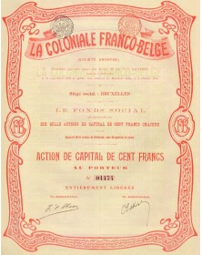 La Coloniale Franco-Belge